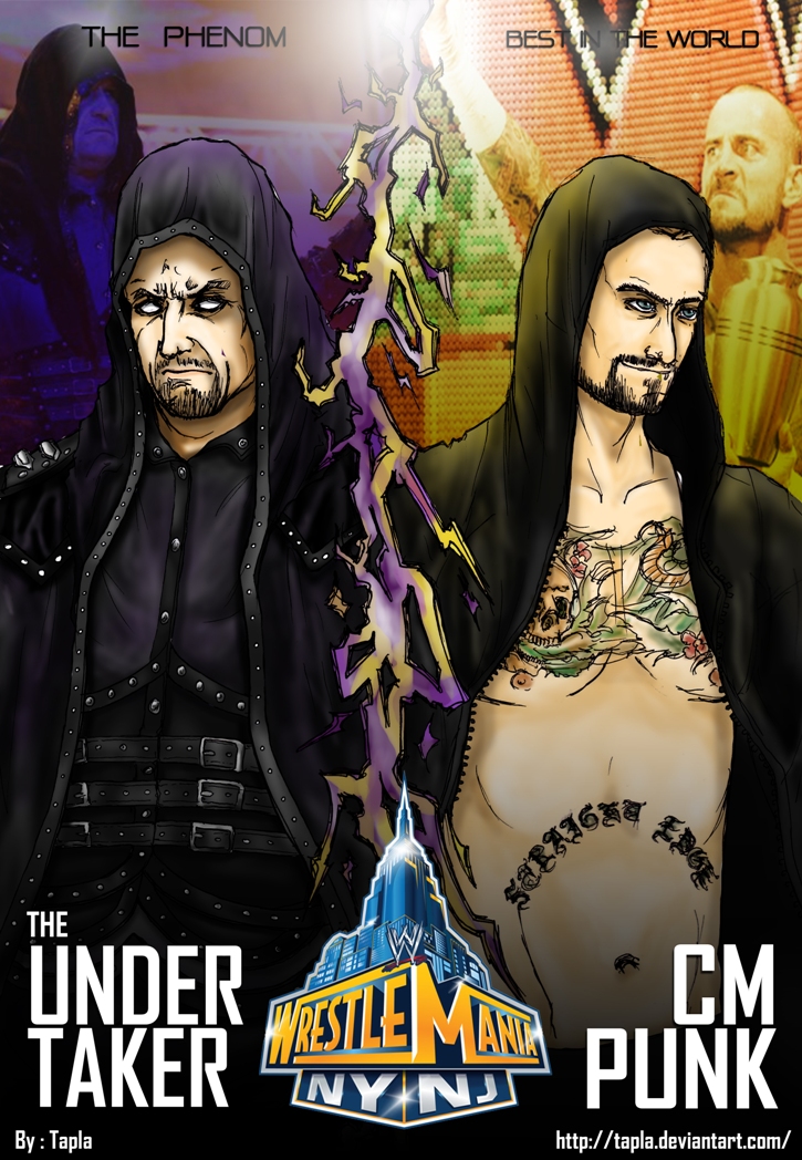 Wrestlemania The Undertaker Vs Cm Punk By Tapla On