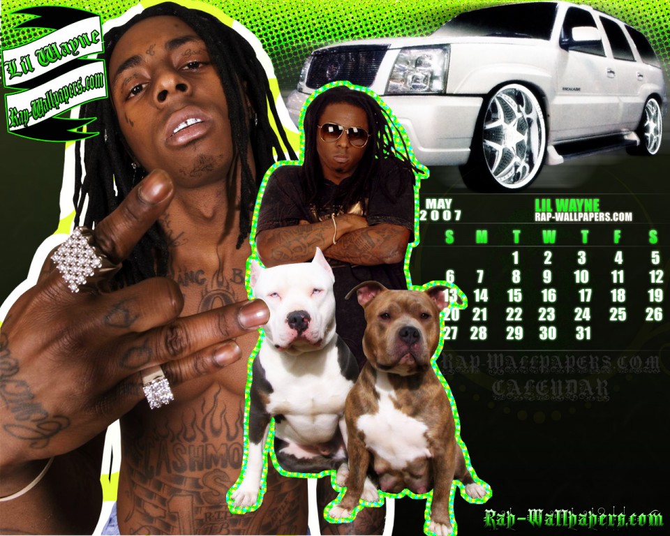 Lil Wayne Calendar for May 2007 Wallpaper