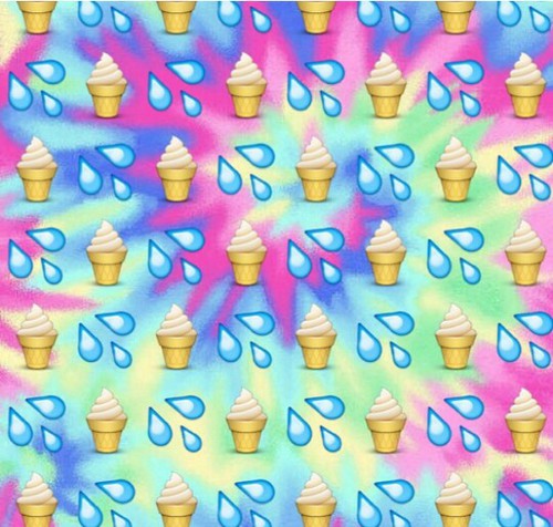 This Image Include Emoji Background Icecream And
