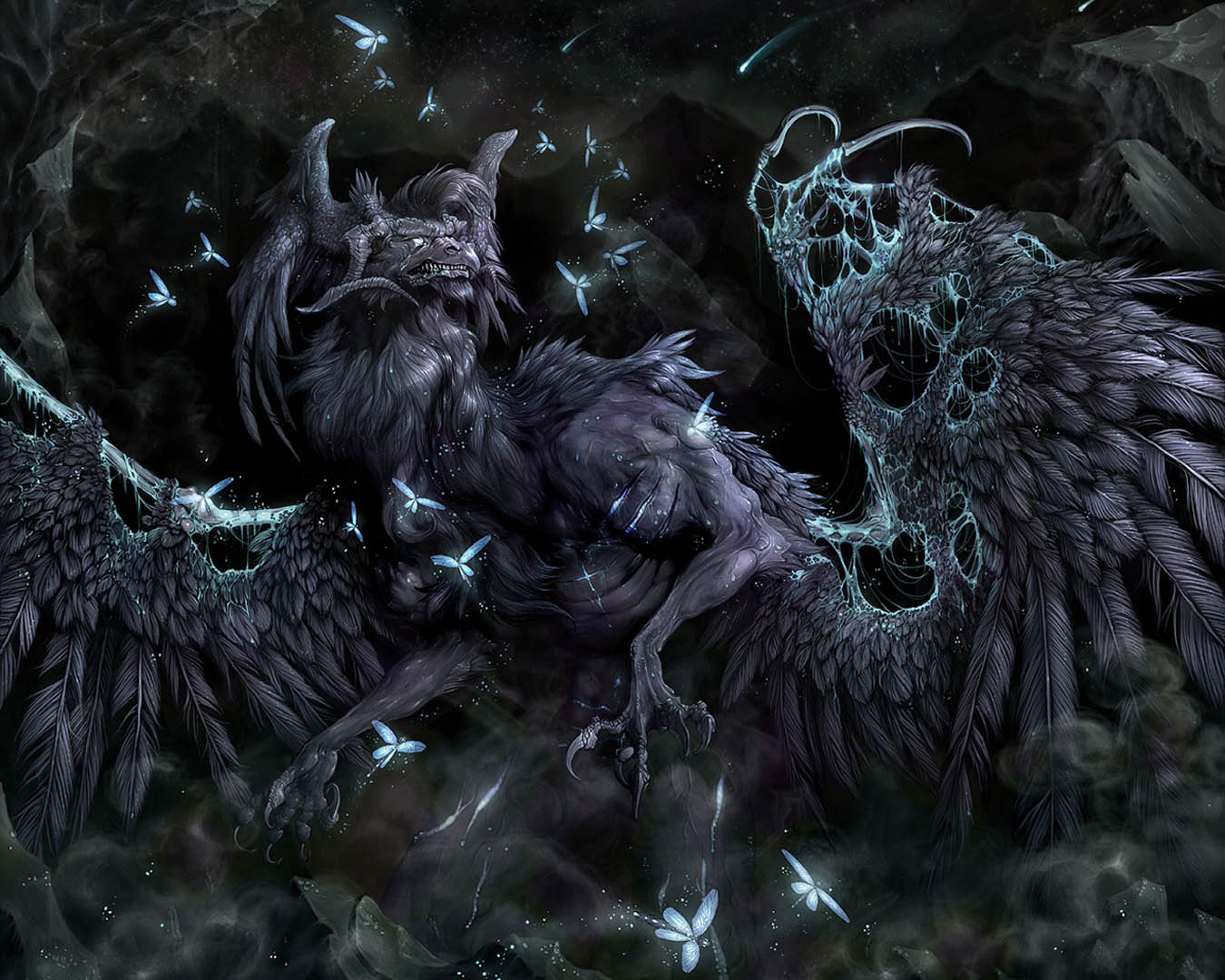 Chimera Fantasy Monsters Wallpaper Image