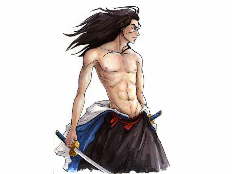 Samurai Champloo Papel De Parede Sobre Jin Sem Camisa
