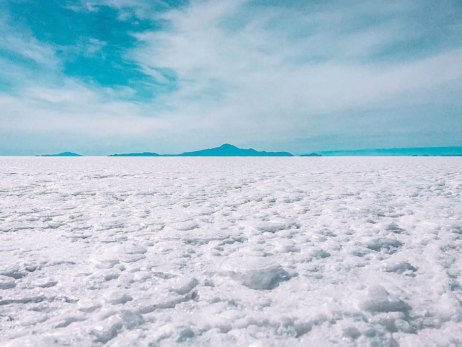 HD Wallpaper Bolivia Uyuni Salt Flat White Sky