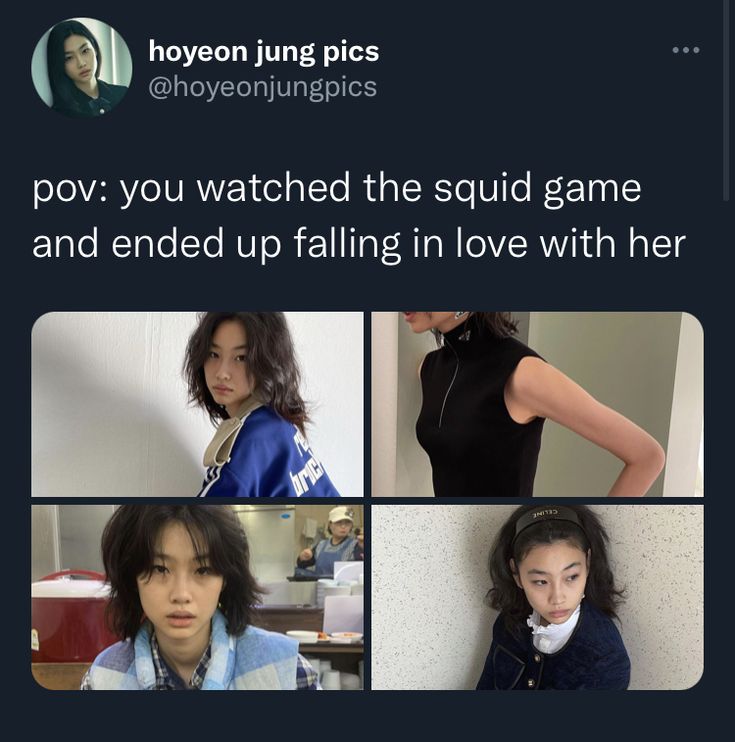 hoyeon jung pics on in Squid games Squid Falling