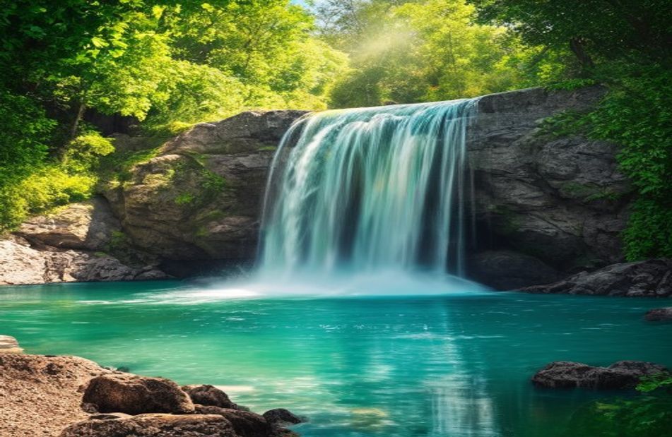 Waterfall Wallpaper With Sound