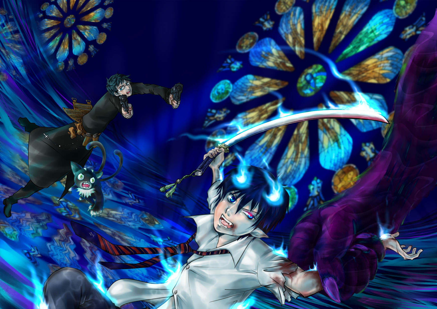Blue Exorcist Wallpaper And Background Id