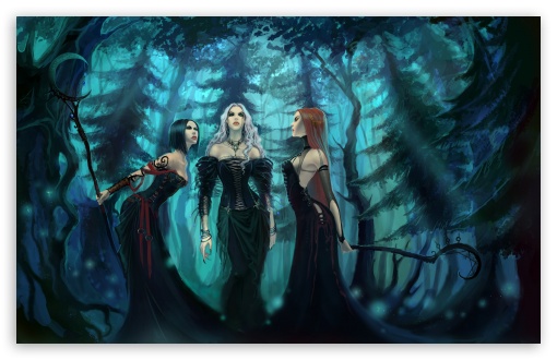 Three Witches HD wallpaper for Standard 43 54 Fullscreen UXGA XGA 510x330