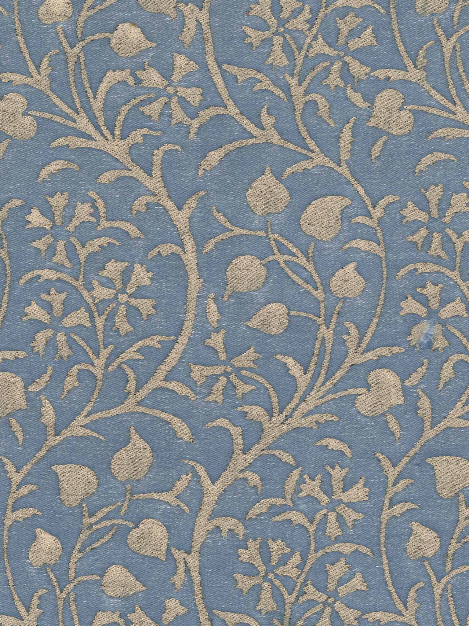 Granada In Blue Silvery Gold Fortuny