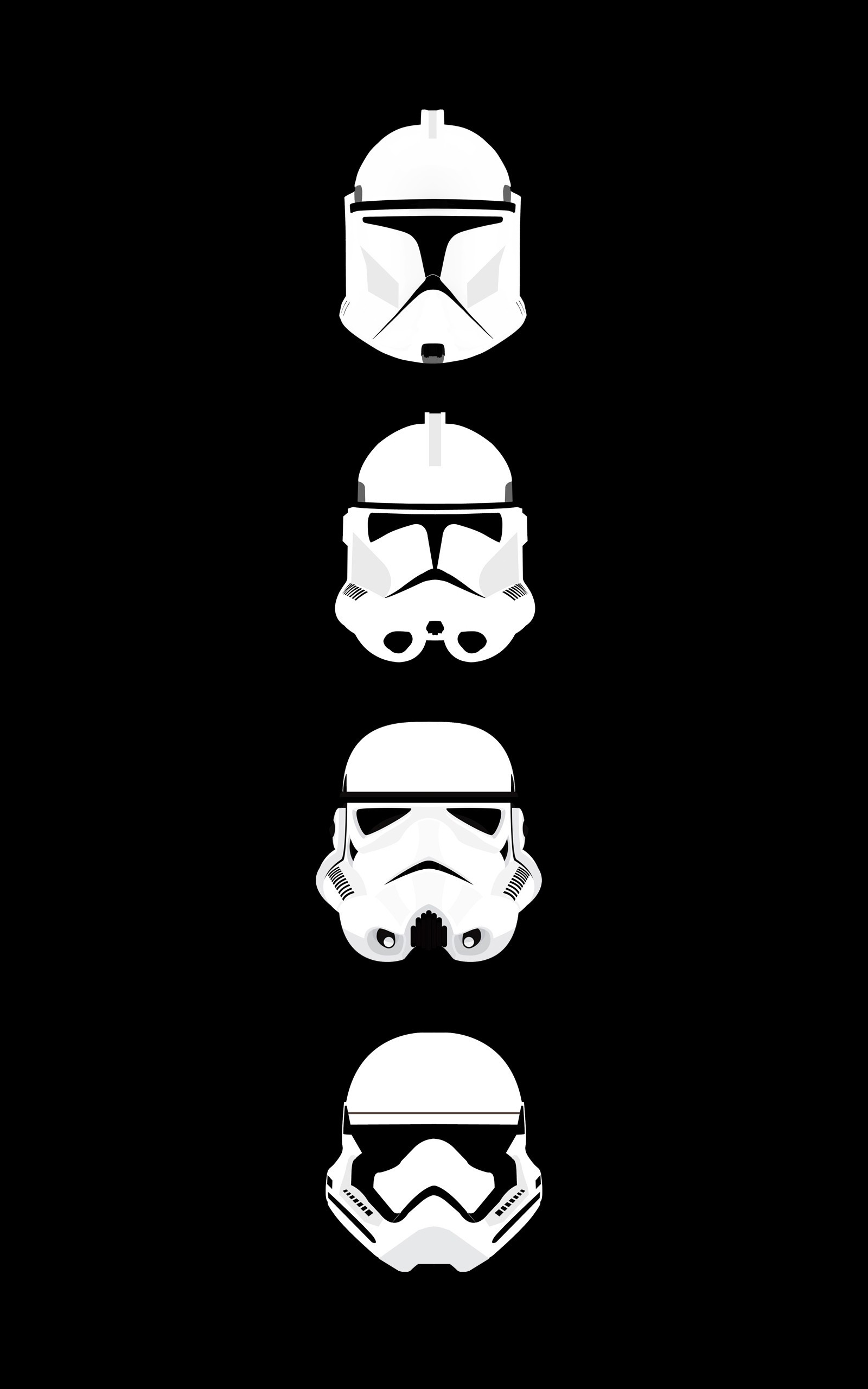 Star Wars Phone Wallpaper HD Troopers Helmet