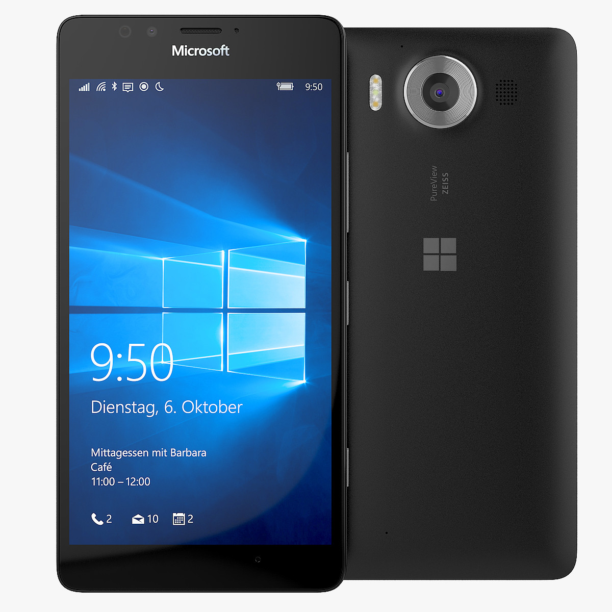 Microsoft Lumia Smartphone Black And White