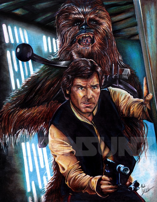 Han Solo And Chewbacca By Twynsunz