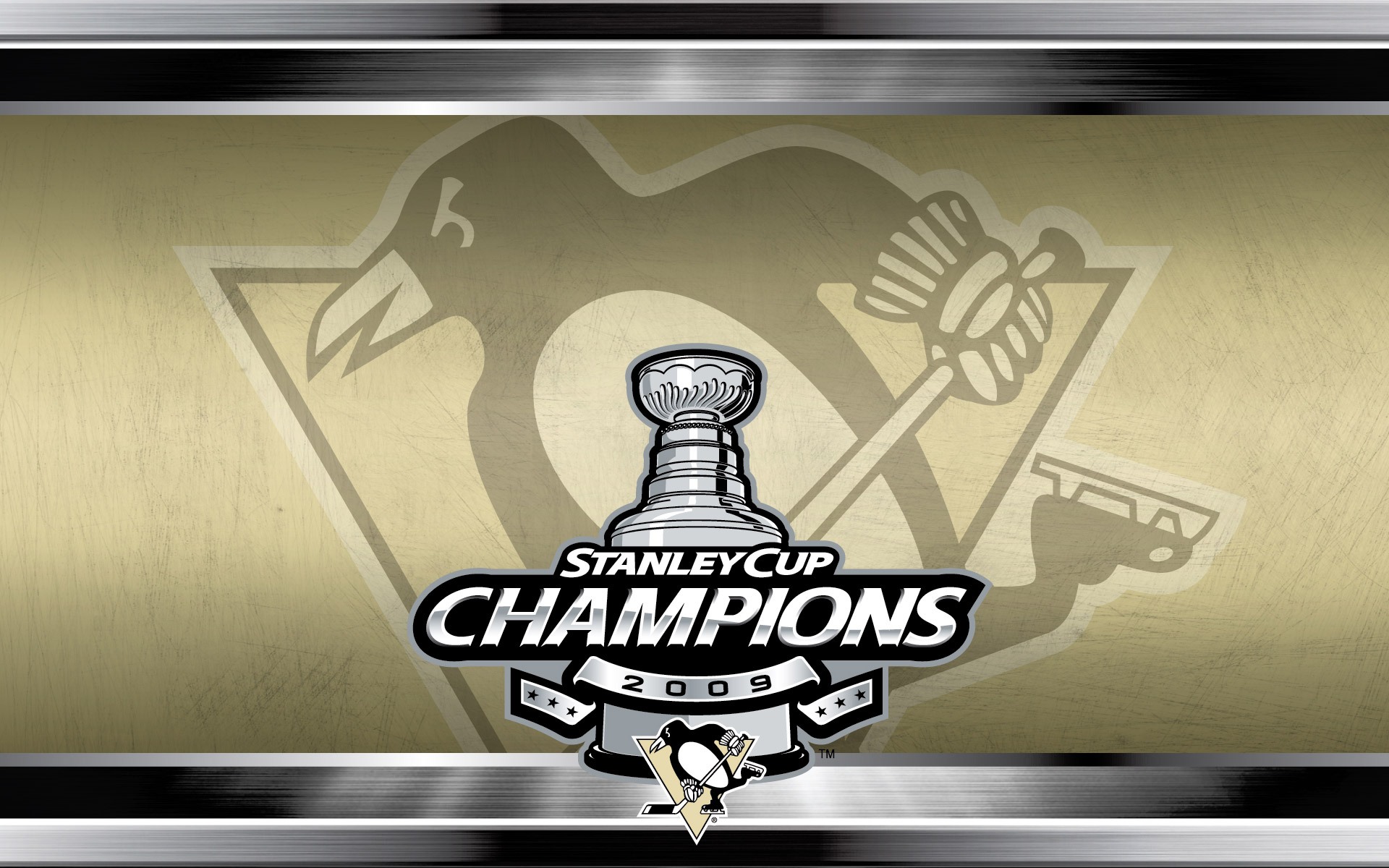 Pittsburgh Penguins Stanley Cup Champions Desktop Wallpaper