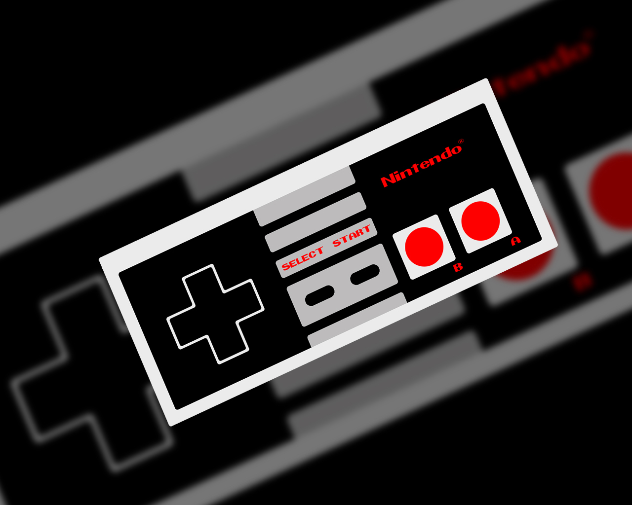 Nintendo Nes Controller Wallpaper Logo