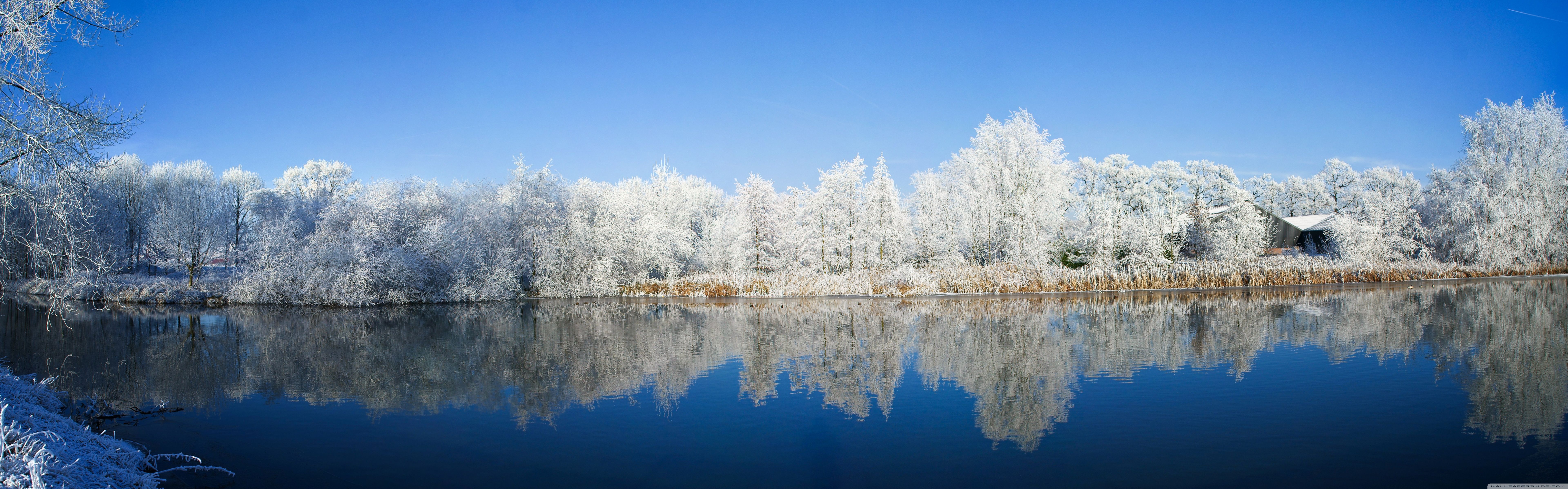 Panoramic Photography Winter 4k HD Desktop Wallpaper