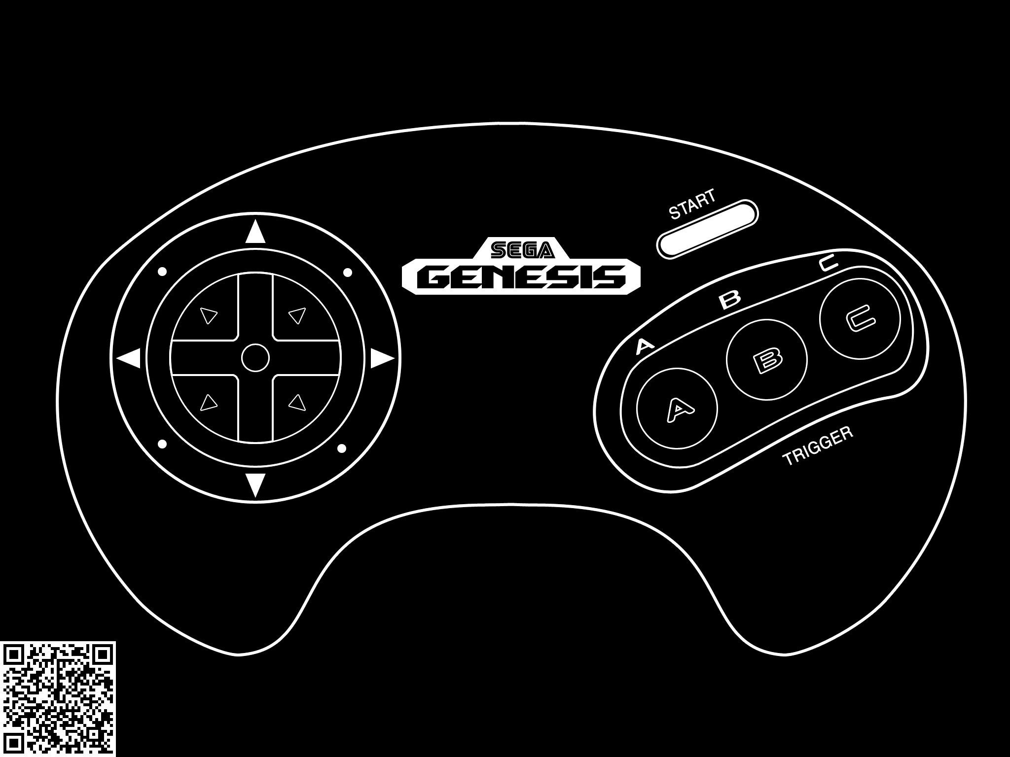 Sega Genesis Controller By Blueamnesiac