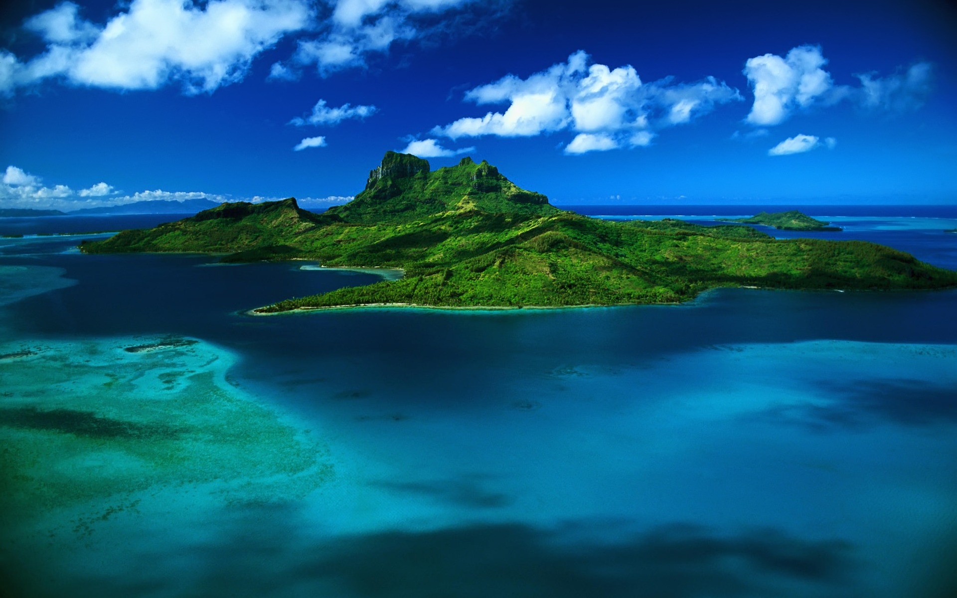 Cartoon Tropical Background Wallpaper