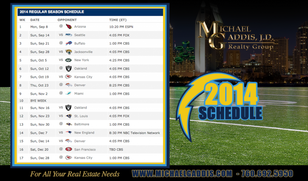Never Miss a Chargers Game Chargers Schedule 2014 Wallpaper