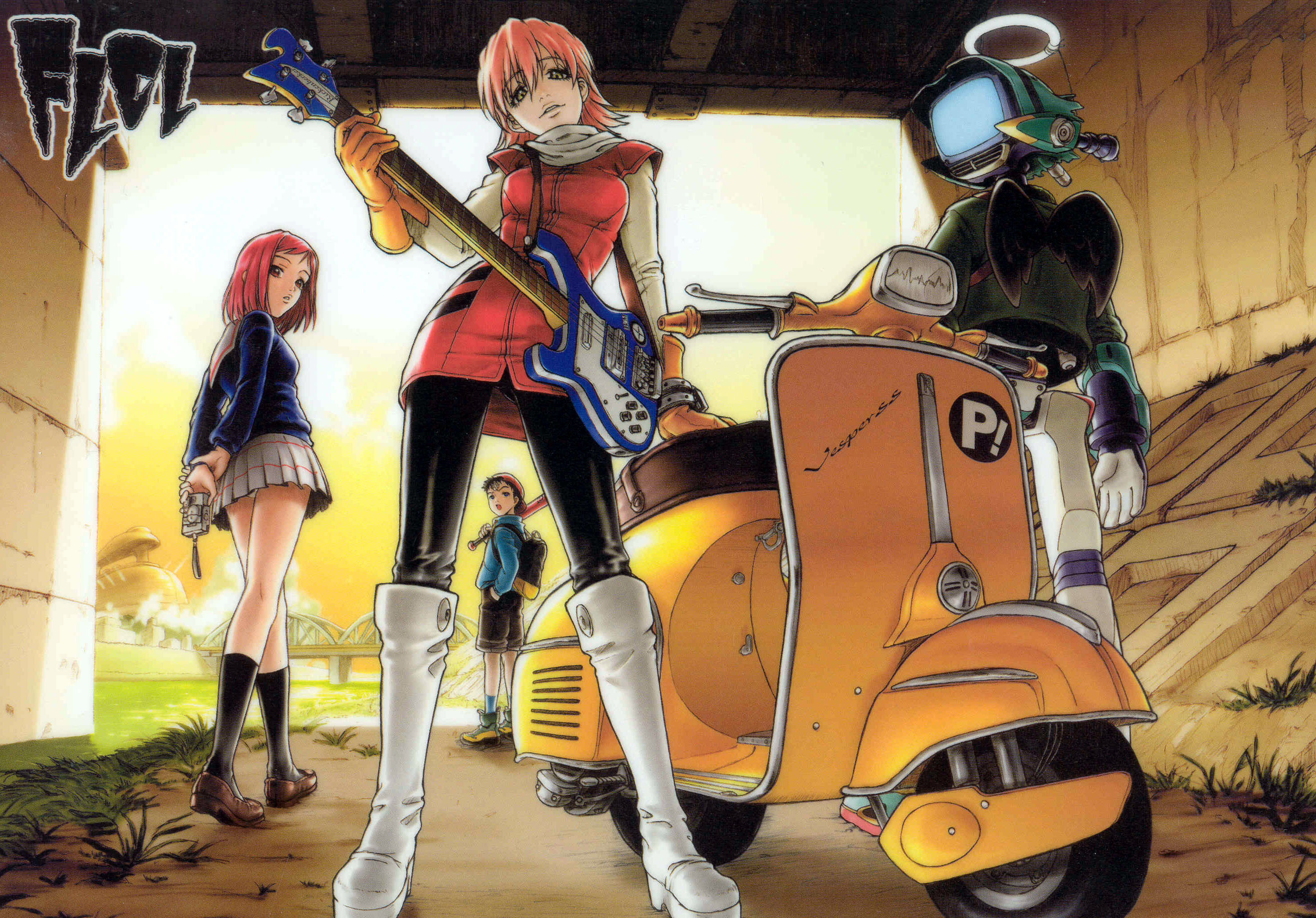  Download Fooly Cooly Background Net By valerieh Flcl Wallpapers 