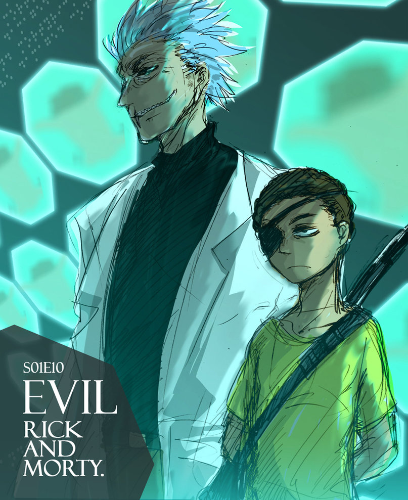 Evil Rick And Morty By Ninevsnine