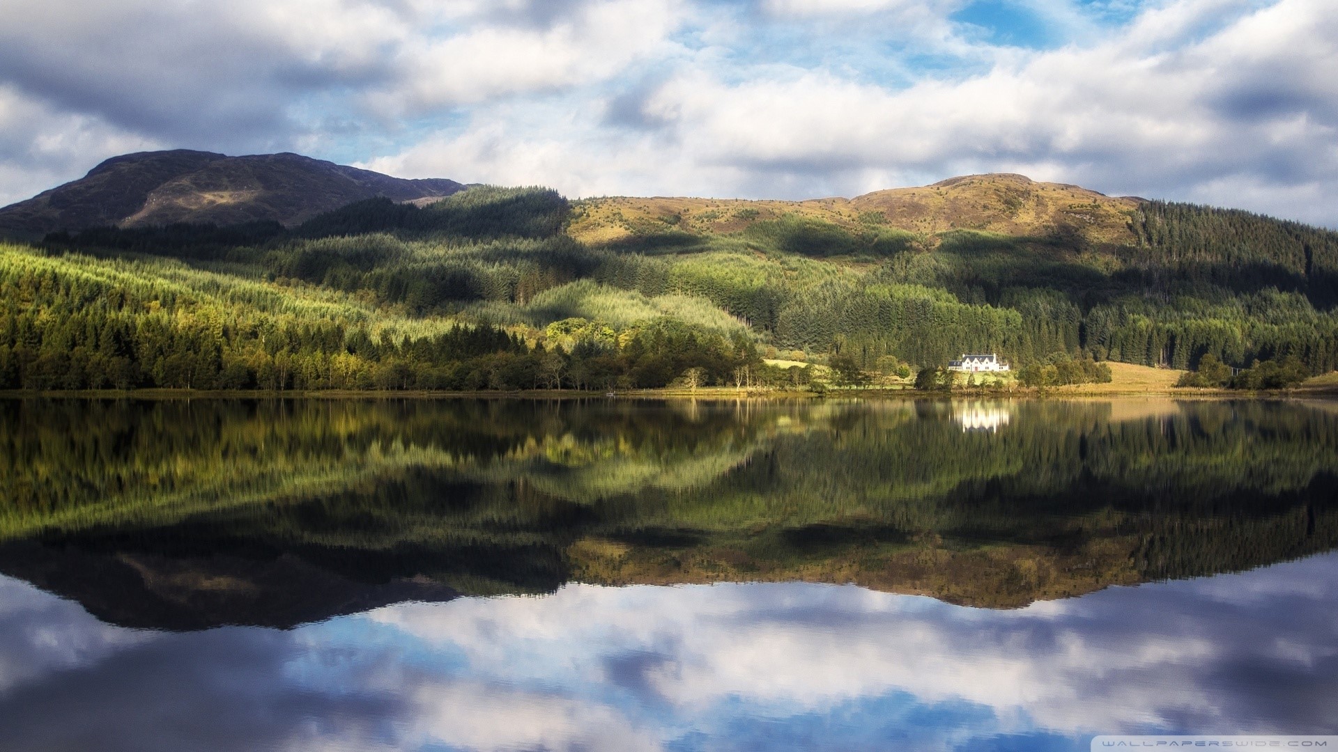 Loch Chon At Trossachs In Scotland Wallpaper Full HD Id