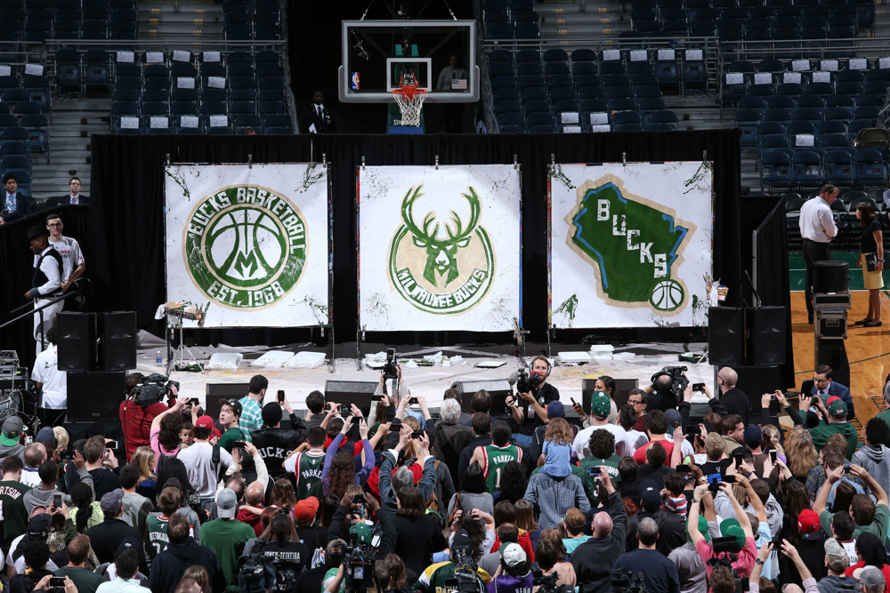 Logo Unveil Event Photos Milwaukee Bucks