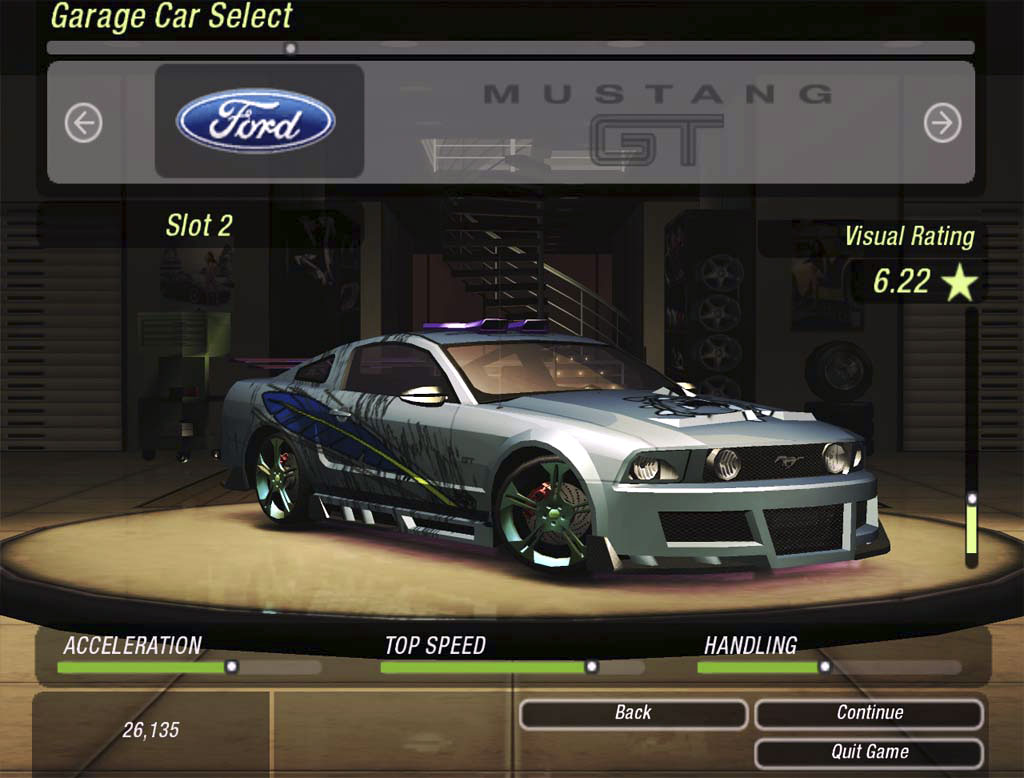 Need For Speed Underground Mustang HD Desktop Background