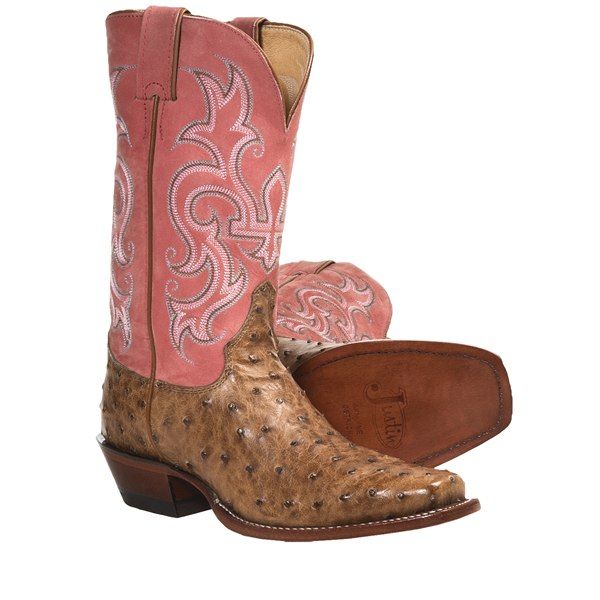 Justin Cowboy Boots For Women Square Toe Punchy