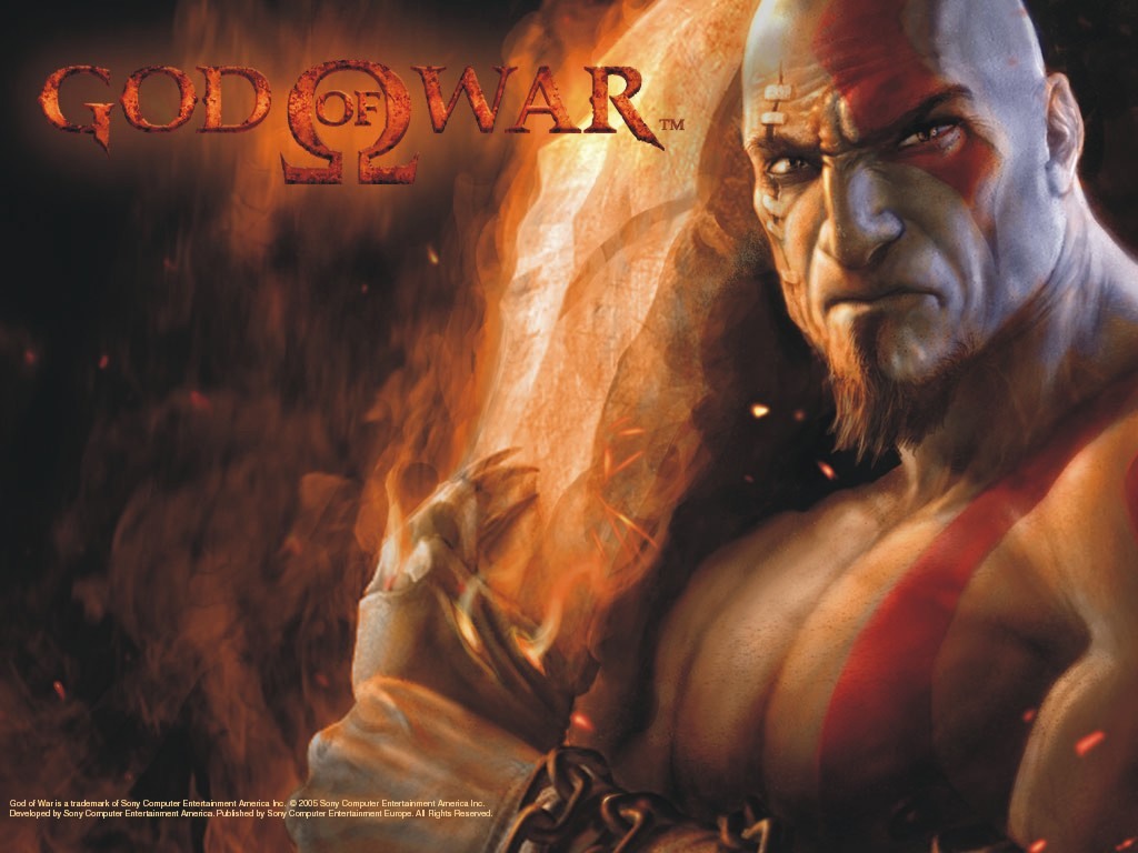 God of war kratos desktop wallpaper 1024x768