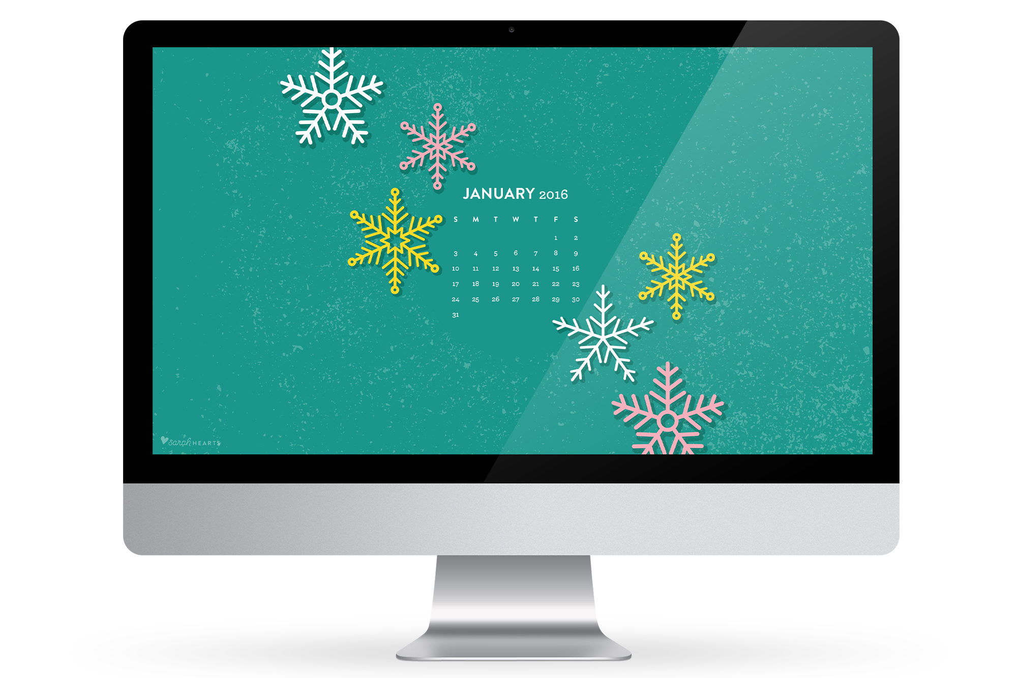 Celebrate Winter On Your Devices With This Snowflake Wallpaper