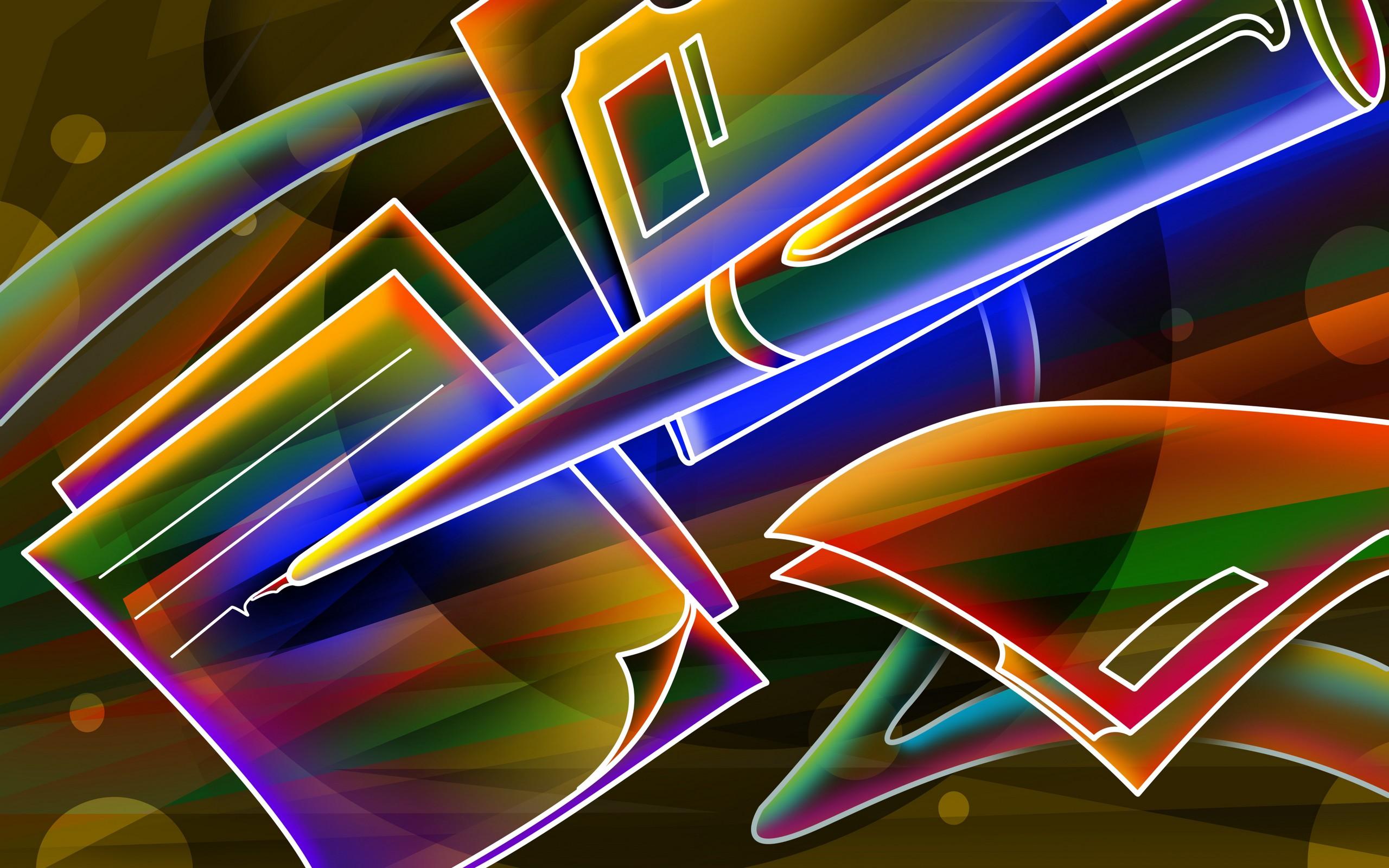 3d Neon Fond Ecran Hd