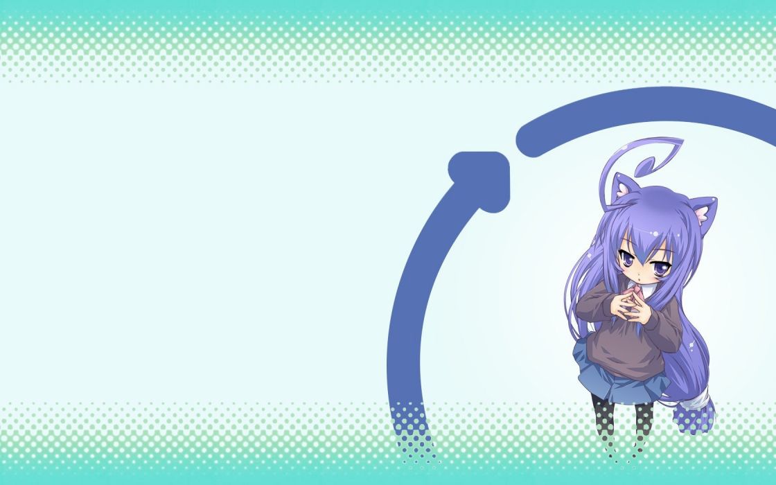 Anime Girls Acchi Kocchi Miniwa Tsumiki Wallpaper
