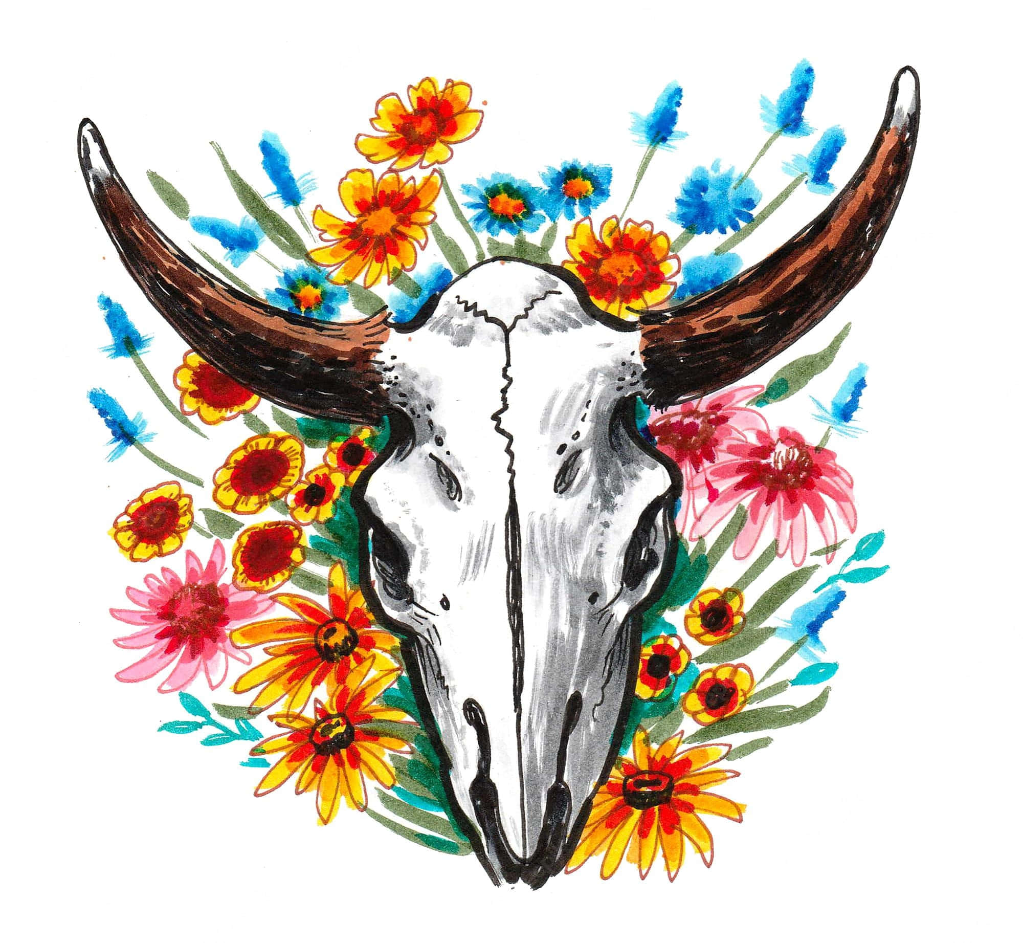 Bull Skull Wallpaper