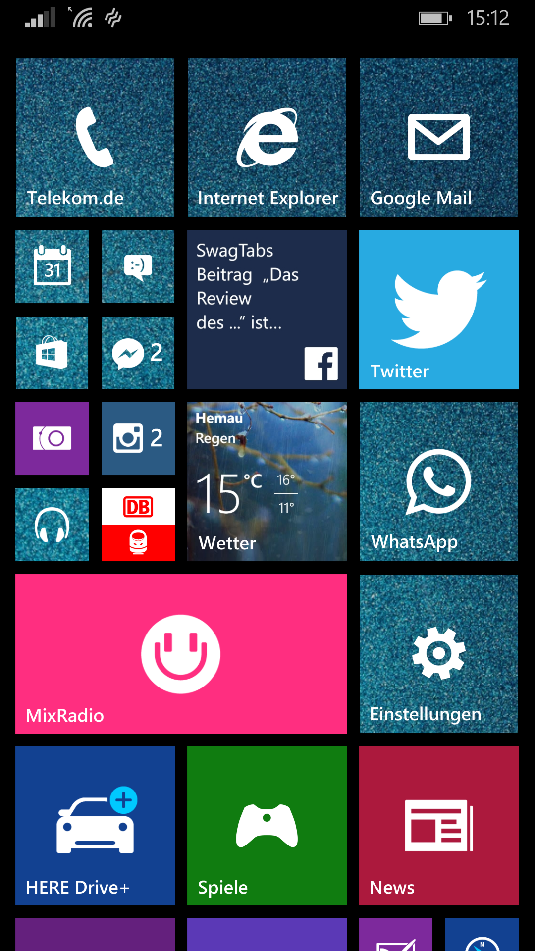 Lumia Homescreen