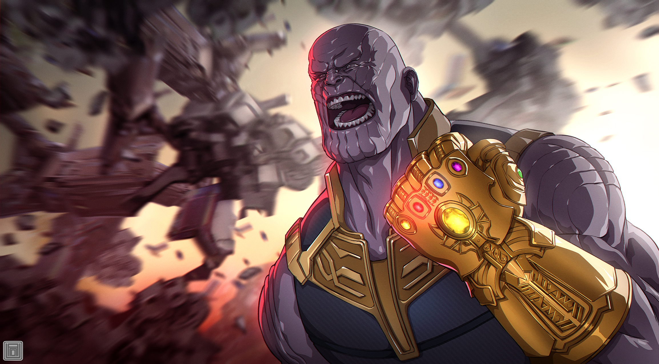 Avengers Infinity War Thanos Gauntlet Artwork Wallpaper HD Superheroes
