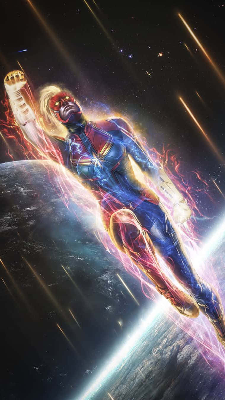 Captain Marvel iPad Wallpaper