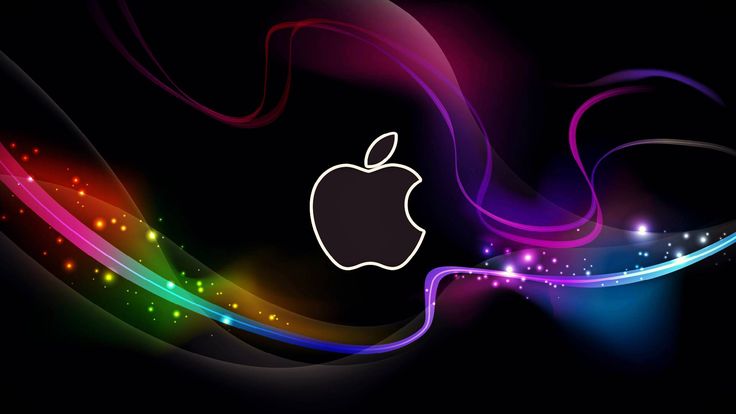 HD Cool Apple Logo with Abstract Background Wallpapers   HD
