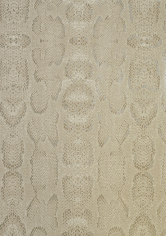 Boa Wallpaper A Faux Snake Skin Design In Cream With Silver