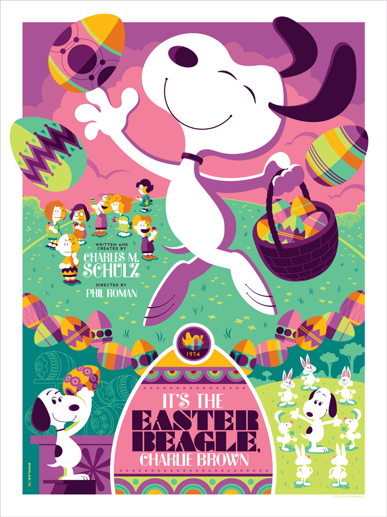 It S The Easter Beagle Charlie Brown By Tom Whalen X