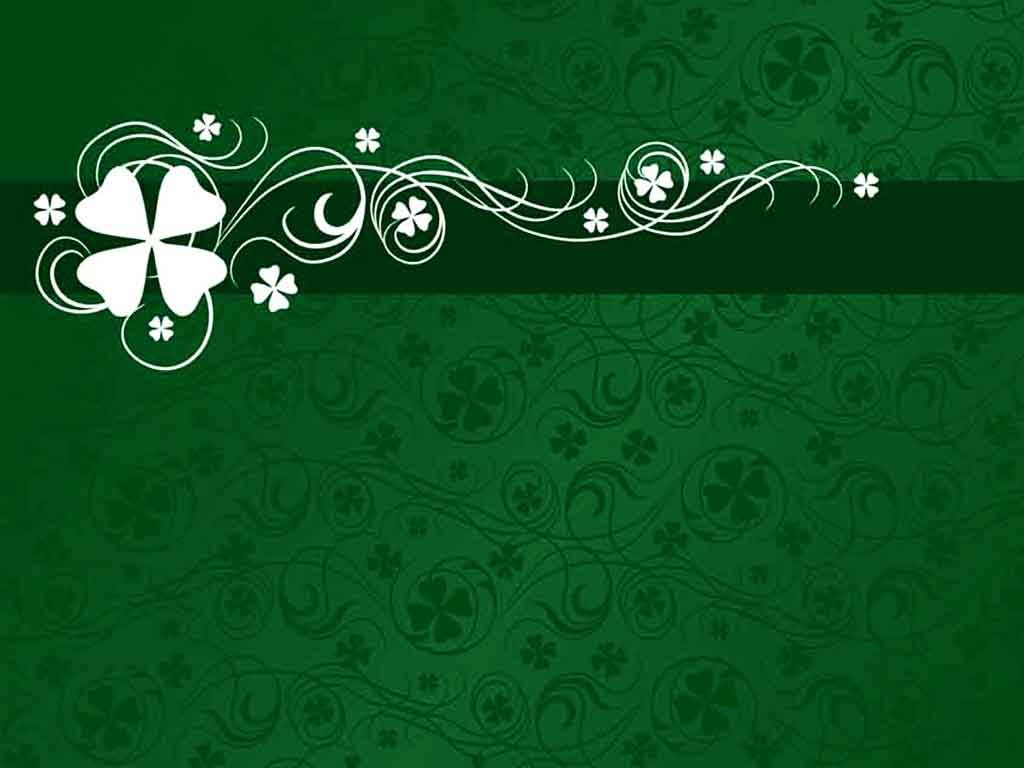 Shamrock Abstract Pattern Ppt Design Background Templates