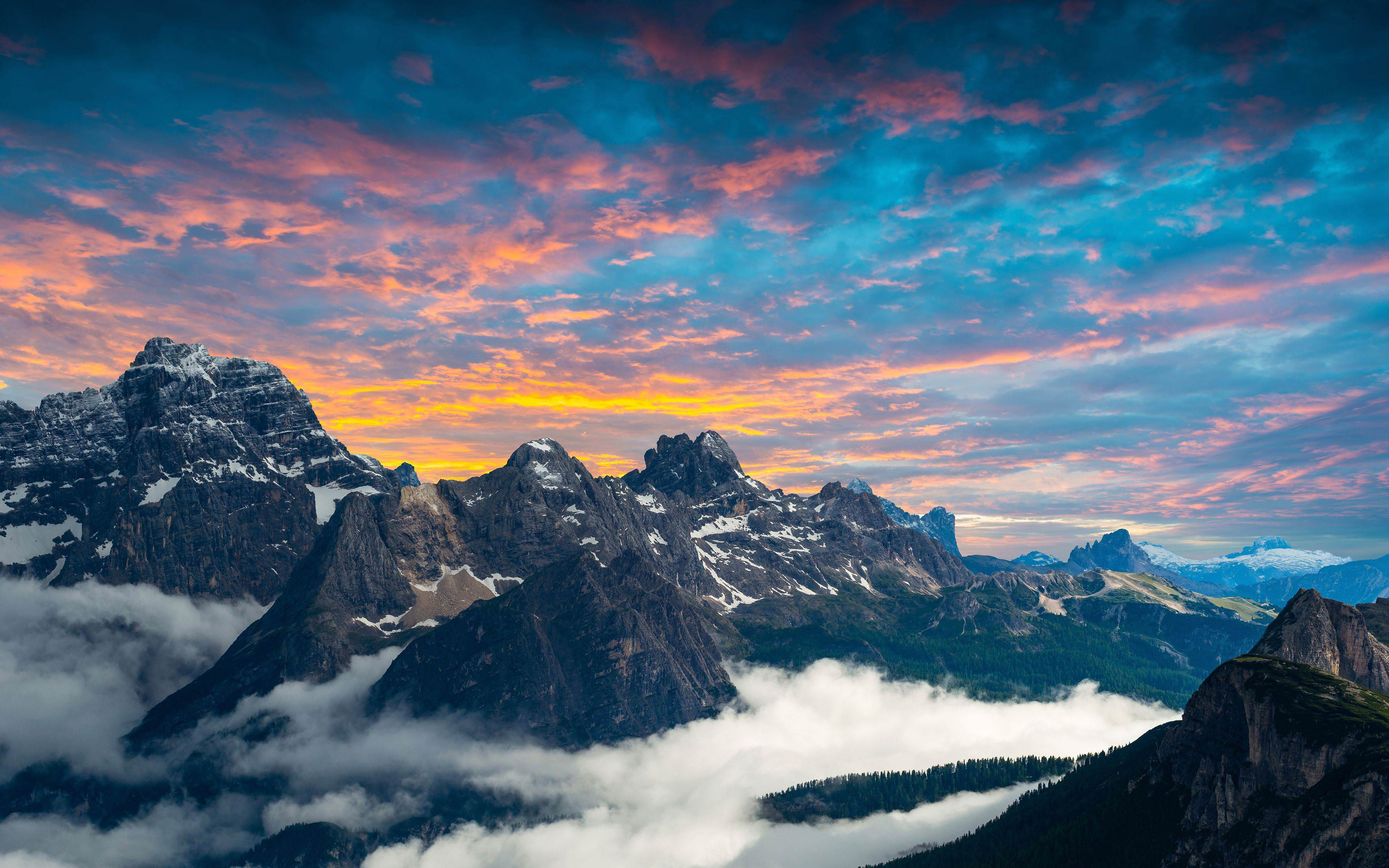 Dolomites Mountains 4K Wallpapers HD Wallpapers