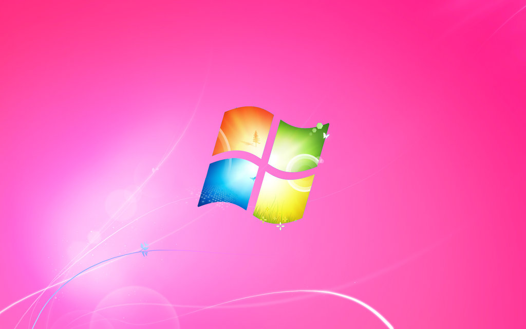 Windows Default Wallpaper Pink Version Funky Girlish