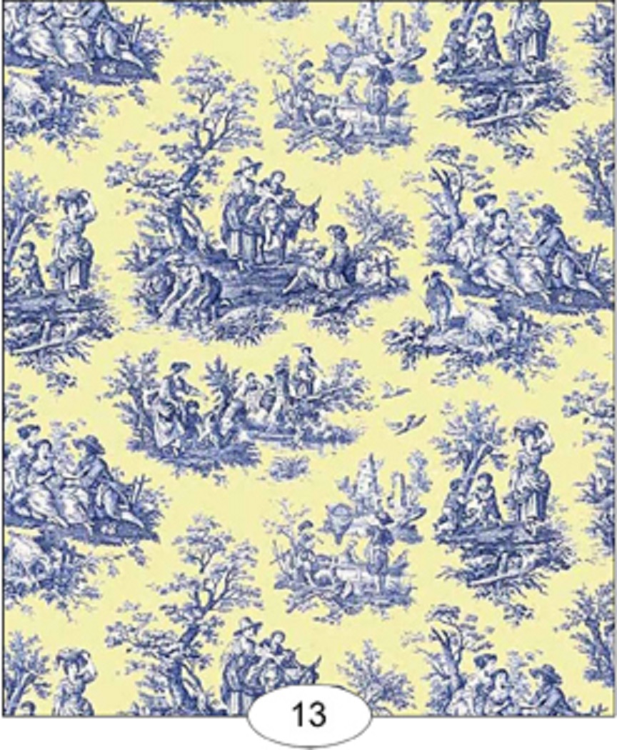 Dollhouse Wallpaper Toile De Juoy In Blue And Yellow By Itsy Bitsy