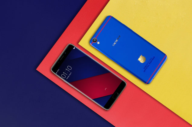 Oppo Unveils An Fc Barcelona Themed F1 Plus With A Gold