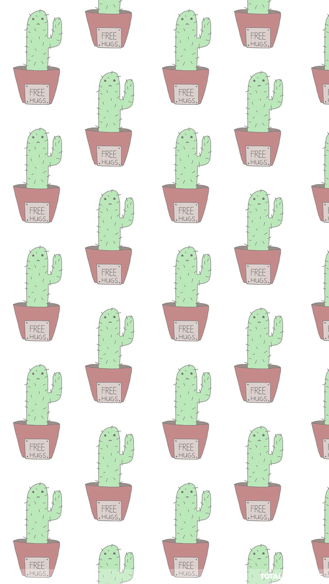 Cute Cactus Background Wallpaper