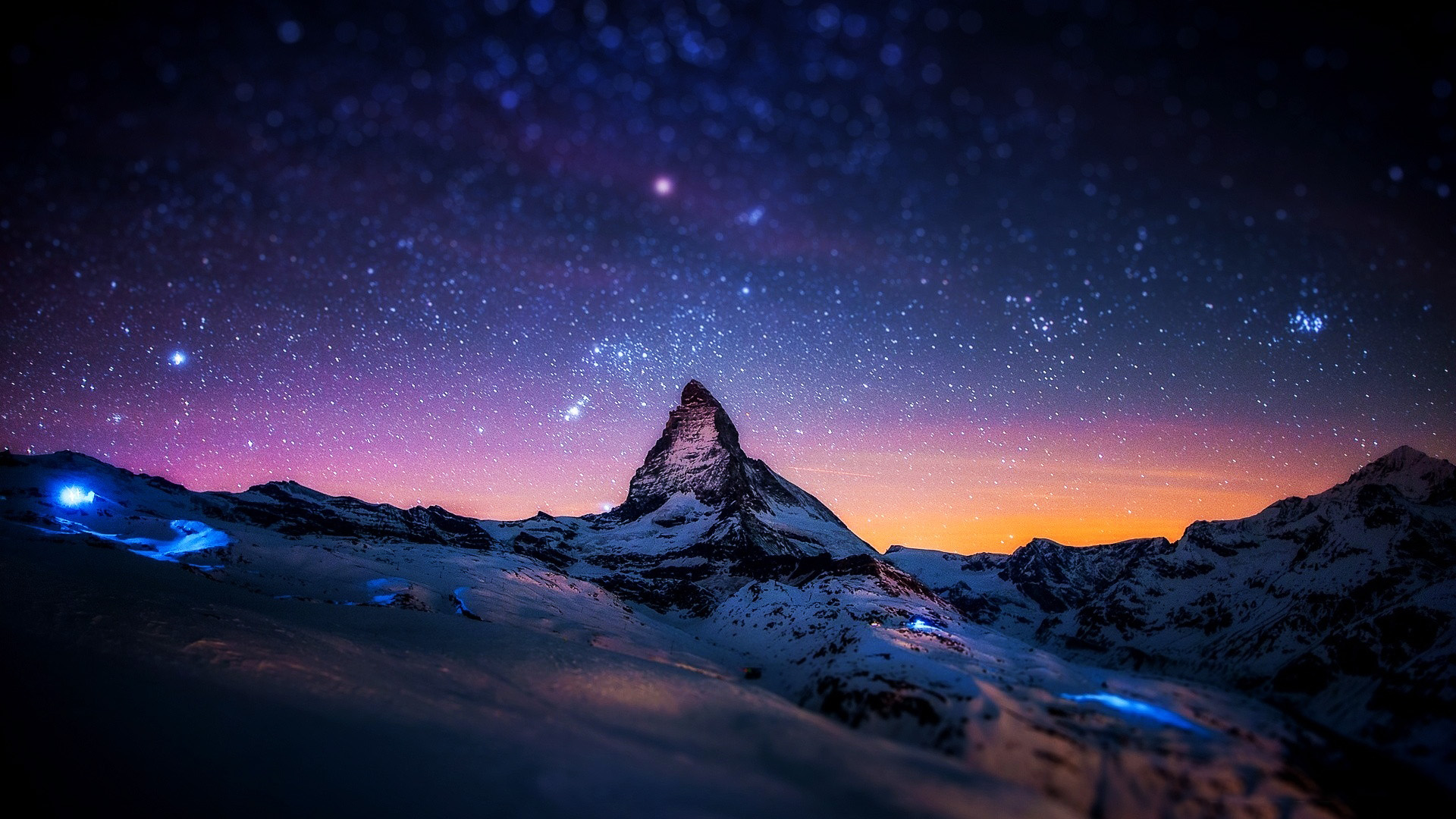 Mountain At Night Wallpaper 1920X1080 World Wallpaper Collection