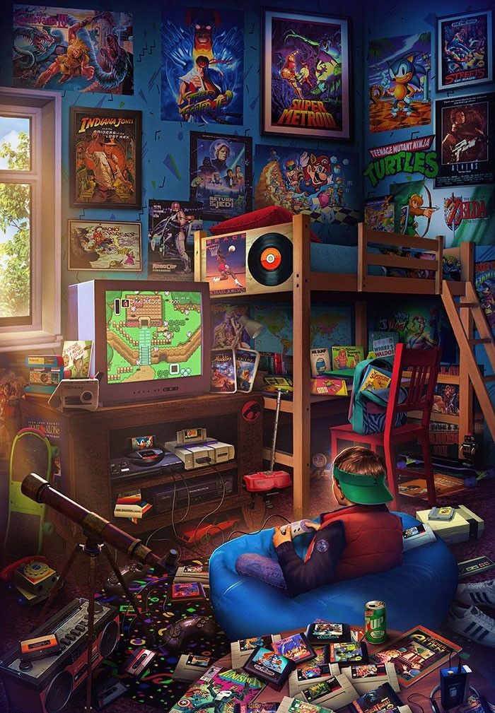 Pics And Memes To Entertain Your Brain Retro Gaming Art