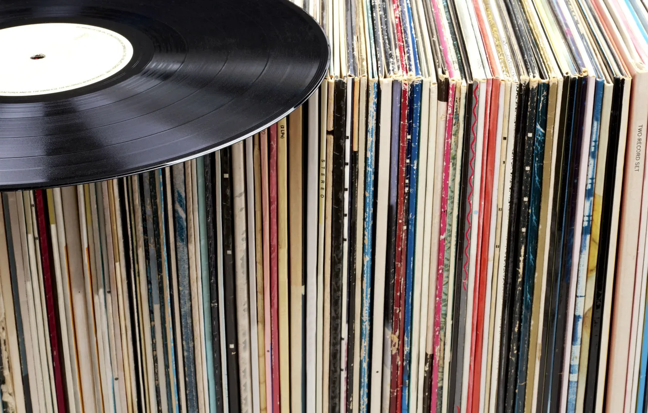 Retro Vinyl Record Wallpaper