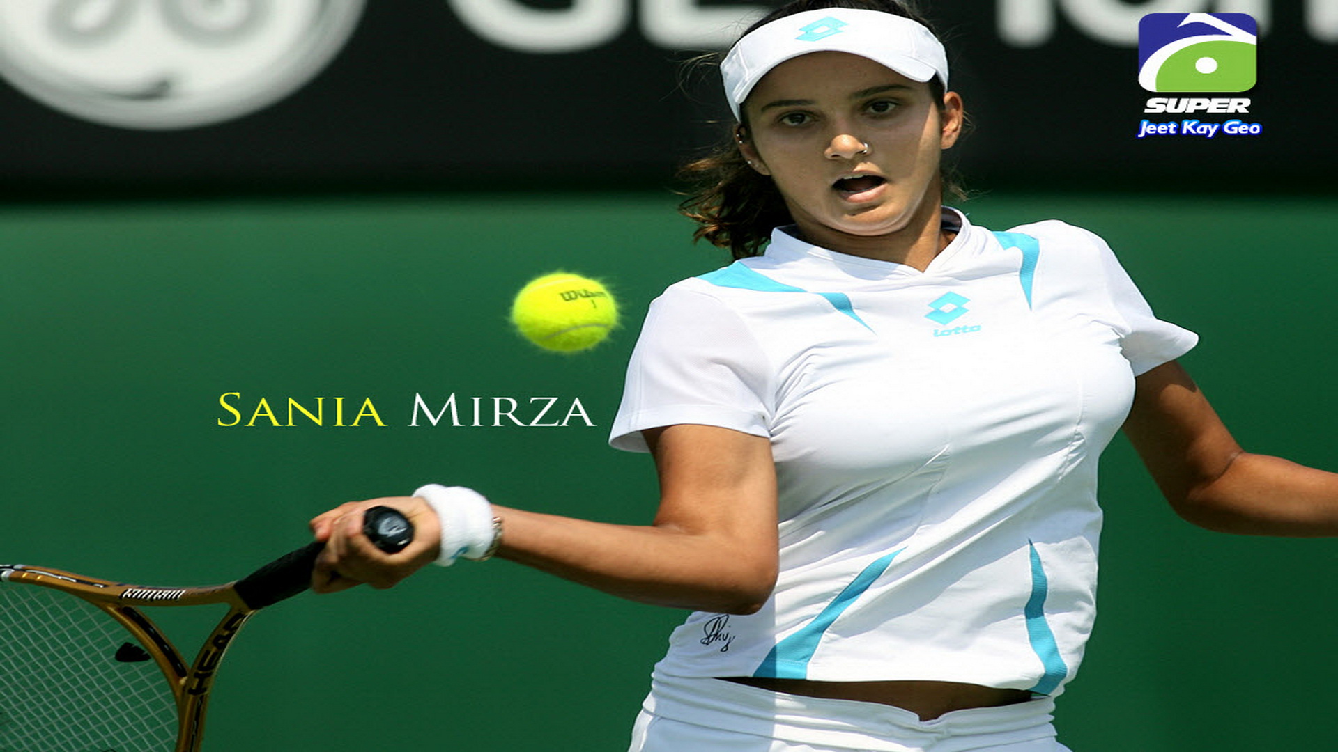 Wallpaper HD Background Tennis Star Sania Mirza