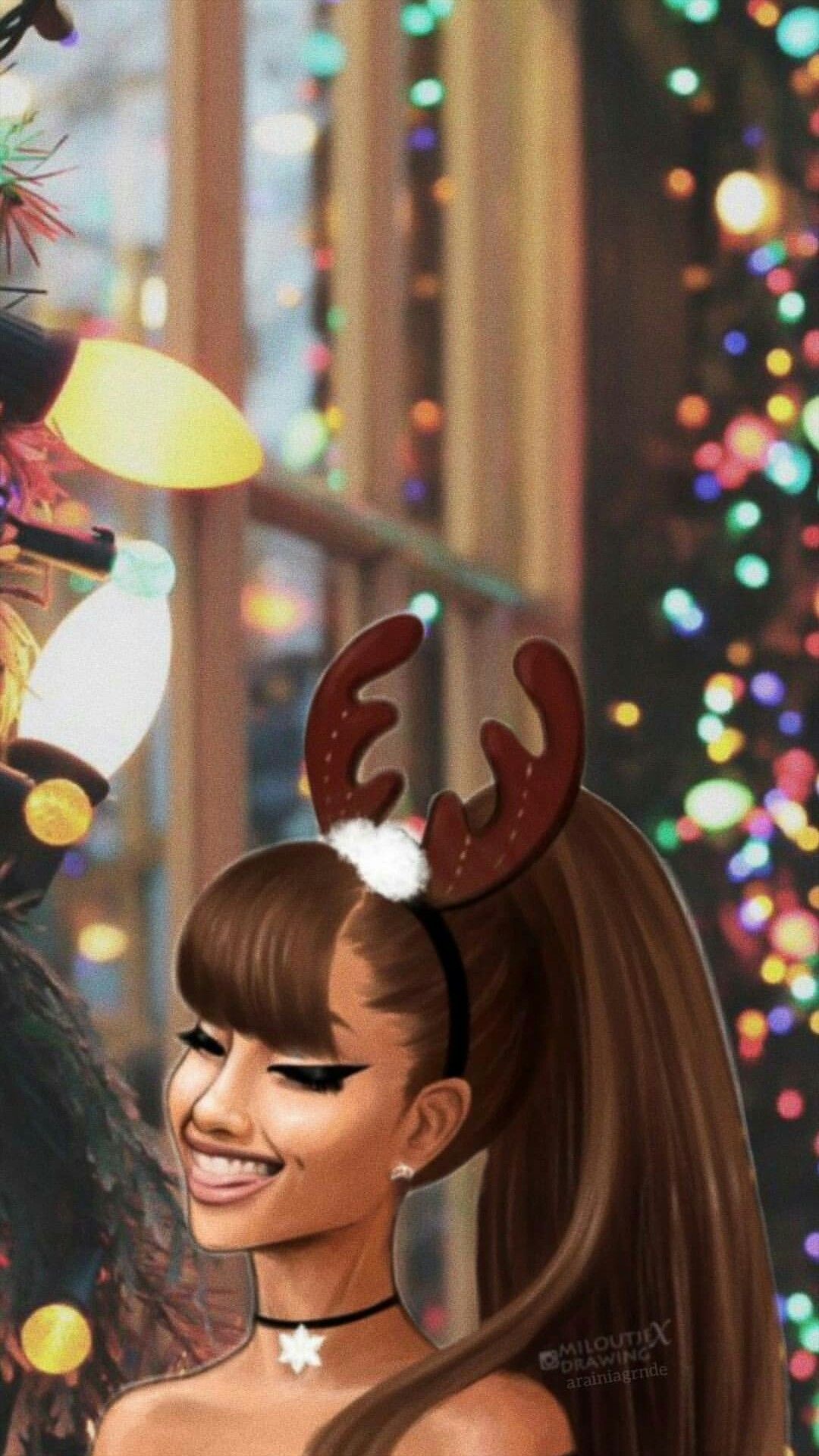 41 Ariana Grande Christmas Hd Wallpapers On Wallpapersafari