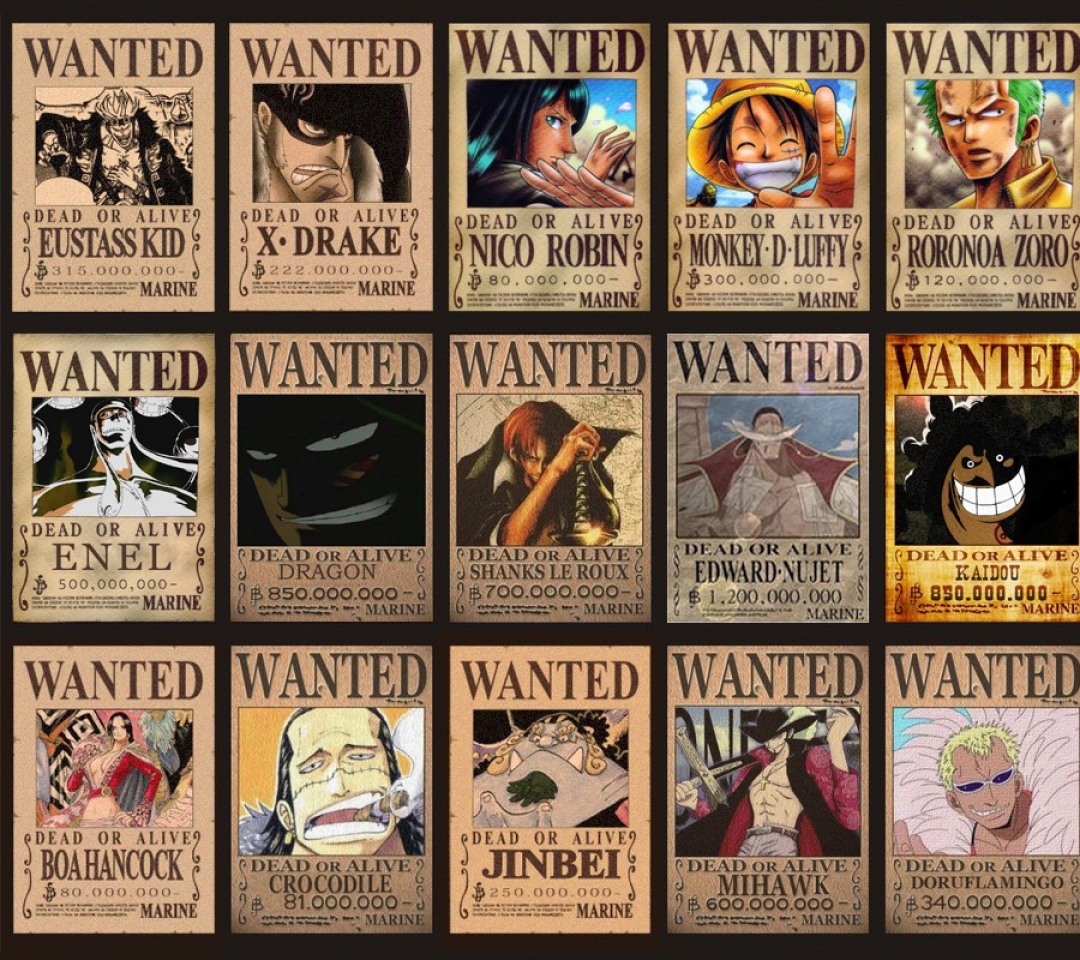 Wallpaper One Piece Wanteds