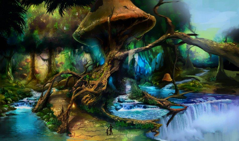 Fantasy Mushrooms Desktop Wallpaper Puter